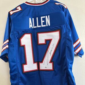 JOSH ALLEN BUFFALO BILLS QB SIGNED AUTOGRAPHED CUSTOM JERSEY W/COA - XL - 1004